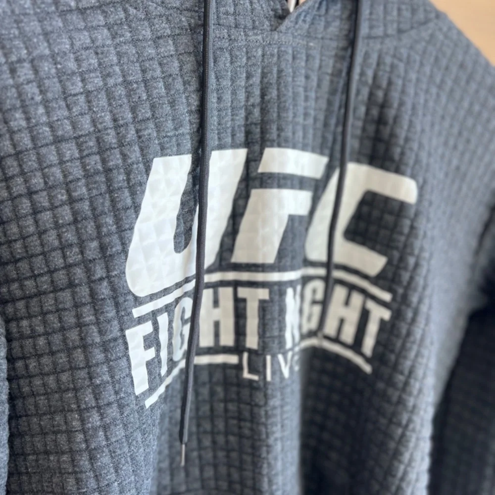 Medium Womens UFC Fight Night Quilted Sweatshirt Hoodie - Picture 2 of 5